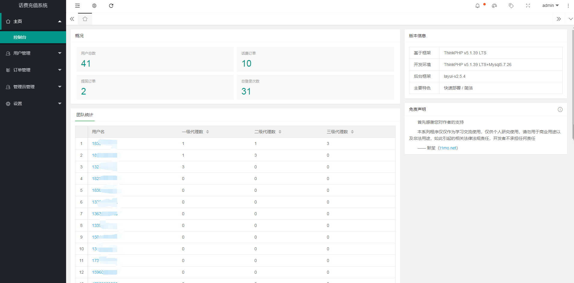 话费充值系统PHP源码V0.0.6 话费充值系统PHP源码V0.0.6
