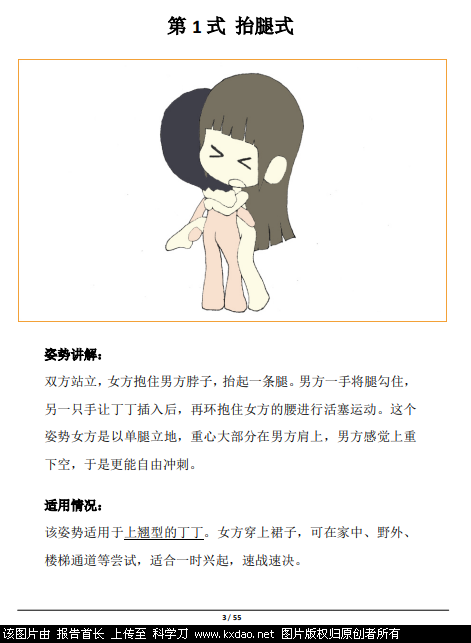 姿势大全 动漫版 52式 科普书籍